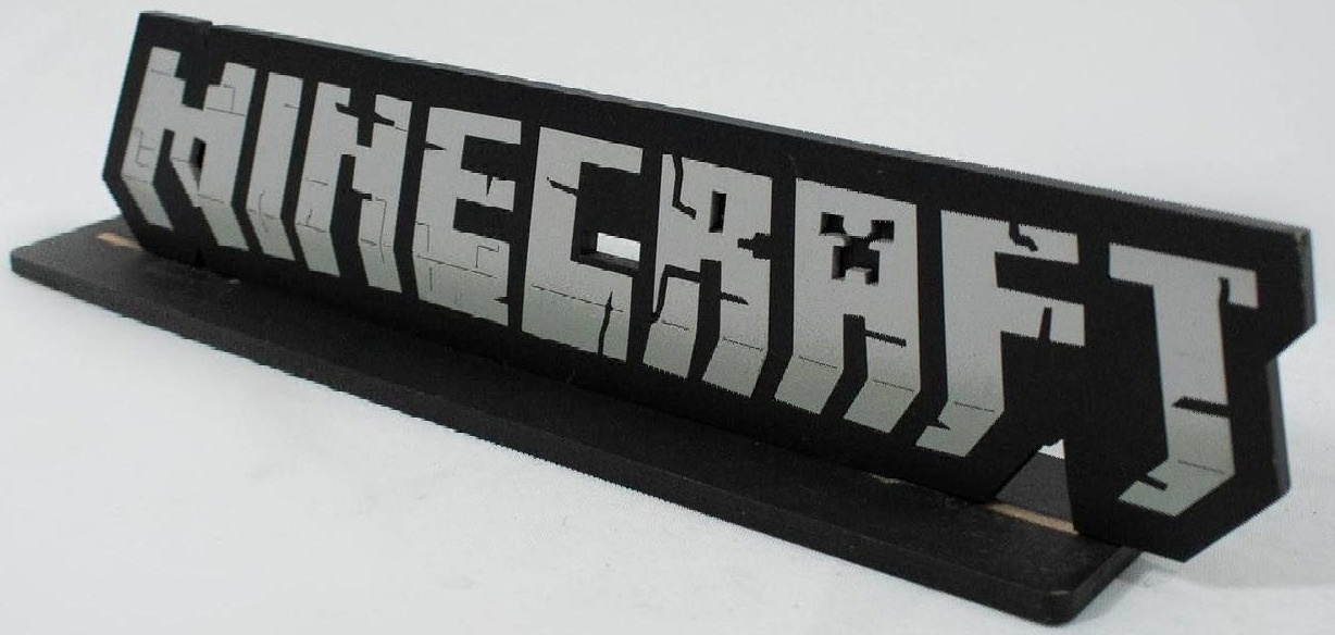 Display Mdf Letreiro Minecraft - Vanessalocações