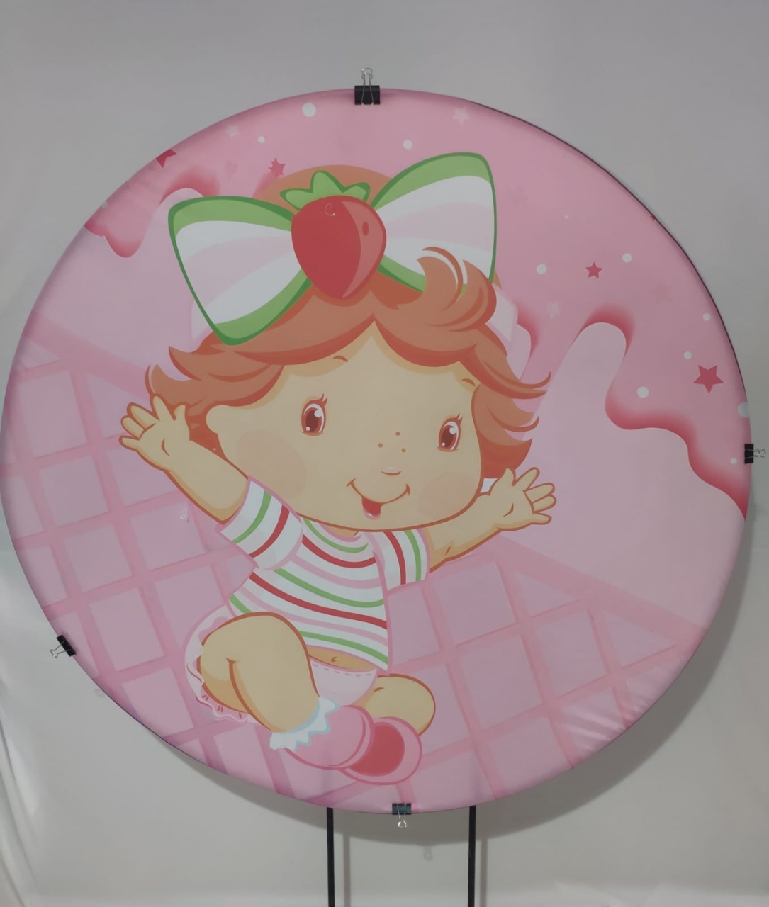 Capa P/ Painel Circular Moranguinho  - Vanessalocações