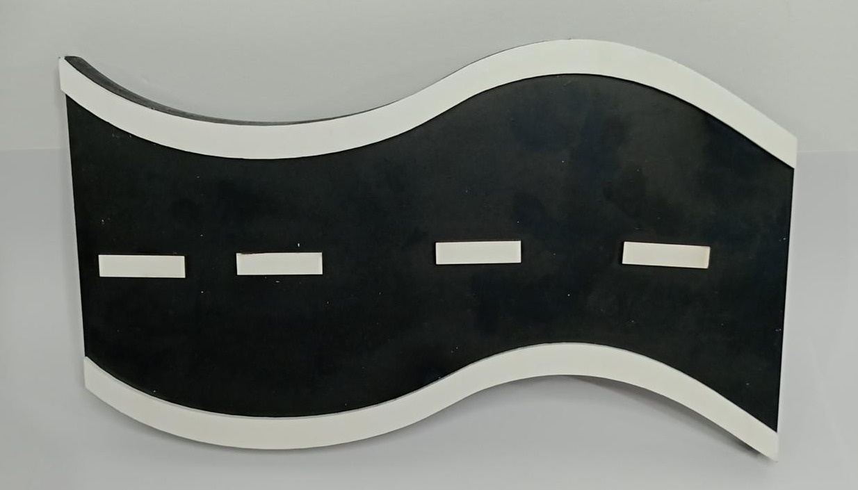 Bandeja Mdf Pista Sinuosa - Vanessalocações