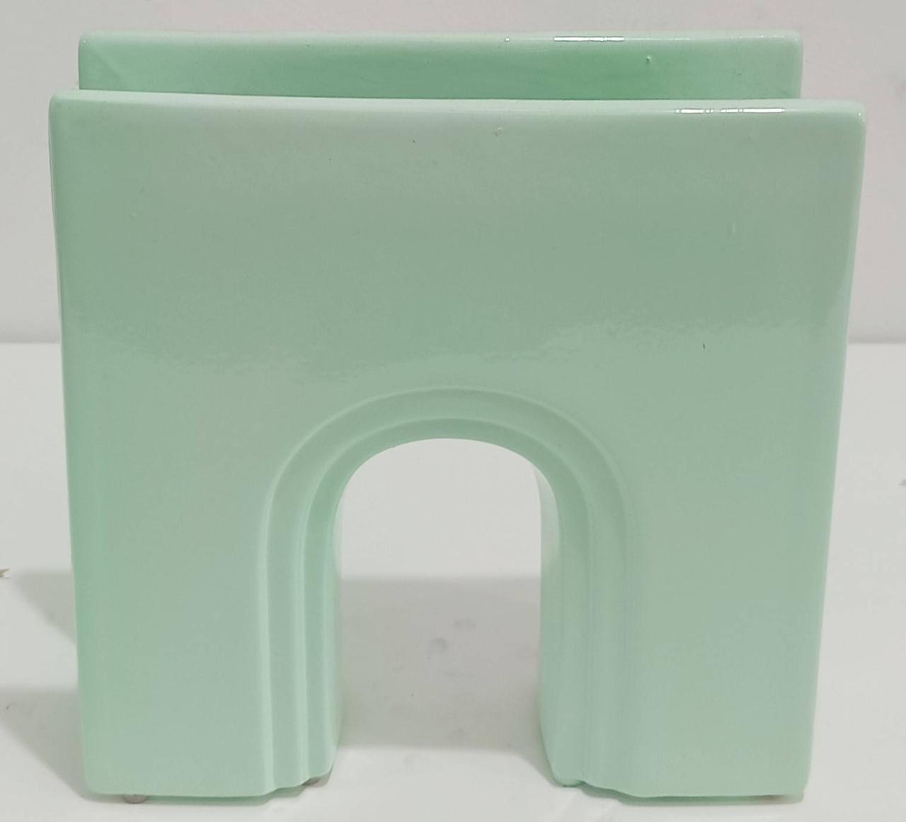 Vaso Cerâmica Portal Verde Candy  - Vanessalocações