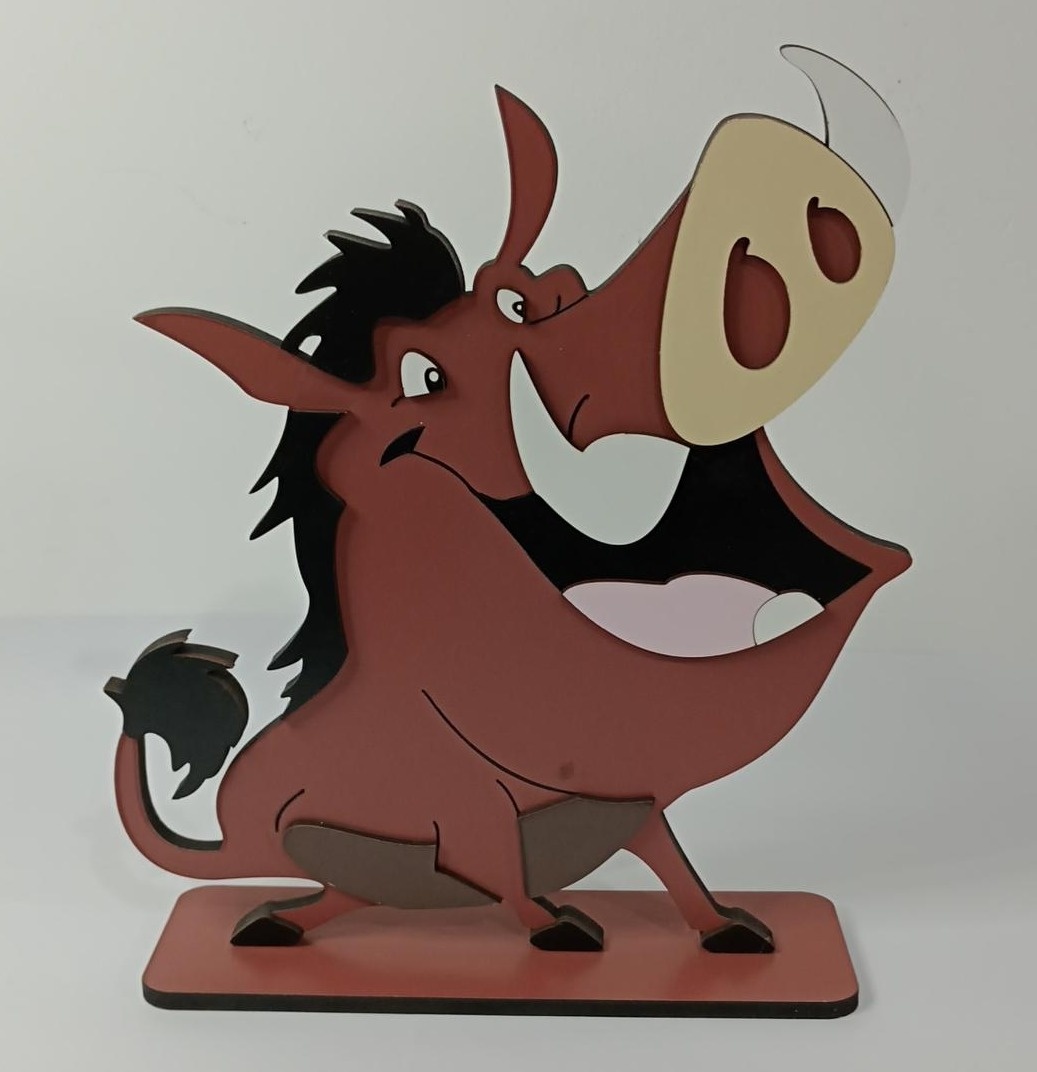 Display Mdf Pumba Coleção Rei Leão - Vanessalocações