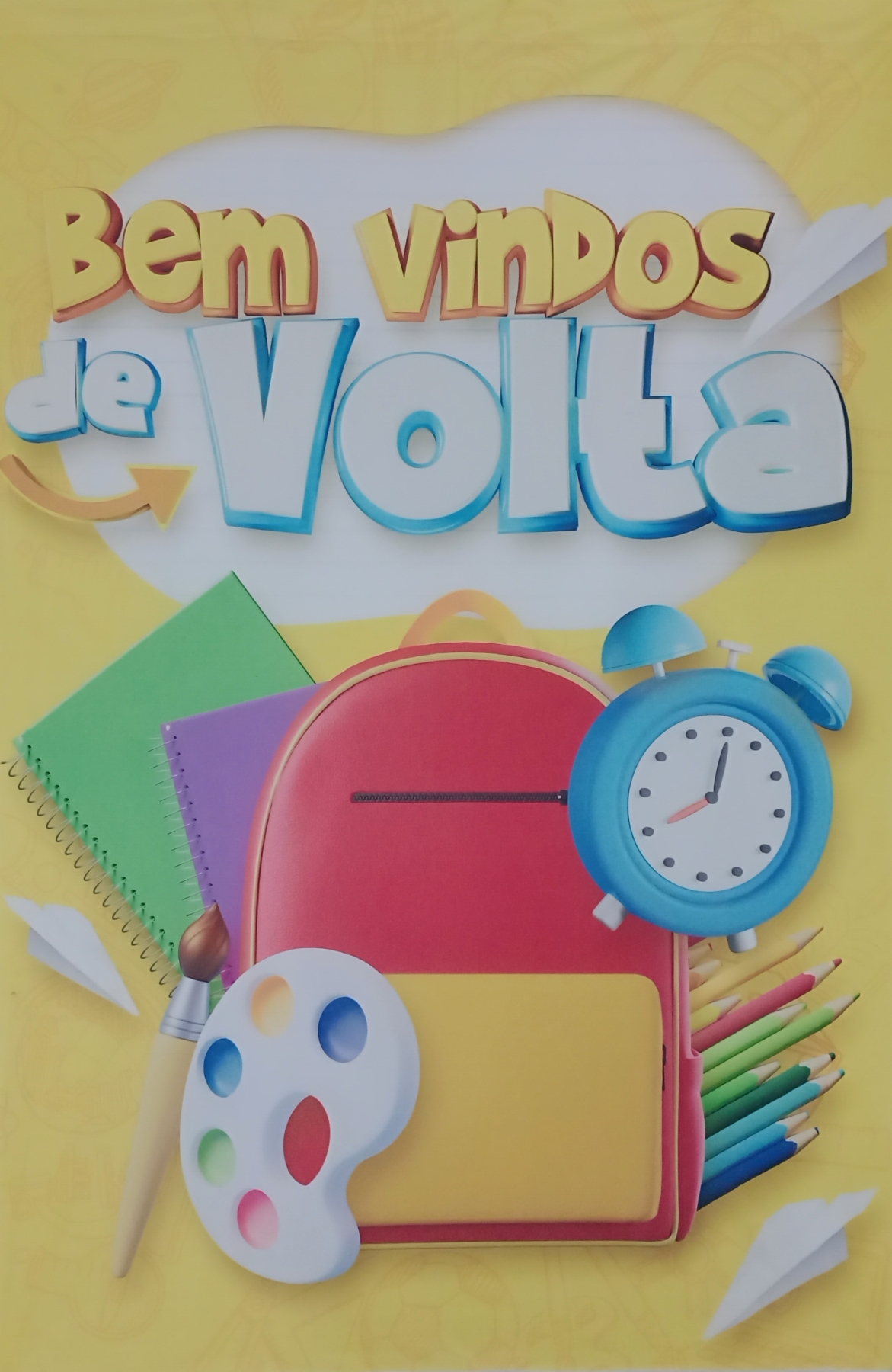  Capa P/ Painel Retangular  Sublimado  - Volta Às Aulas - Vanessalocações