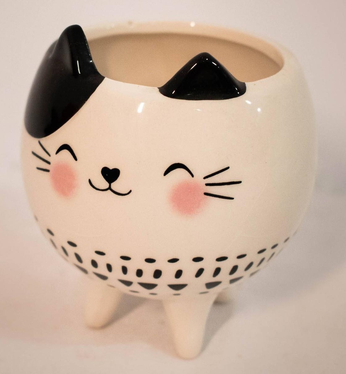 Mini Vaso Cerâmica  Gatinho - Vanessalocações