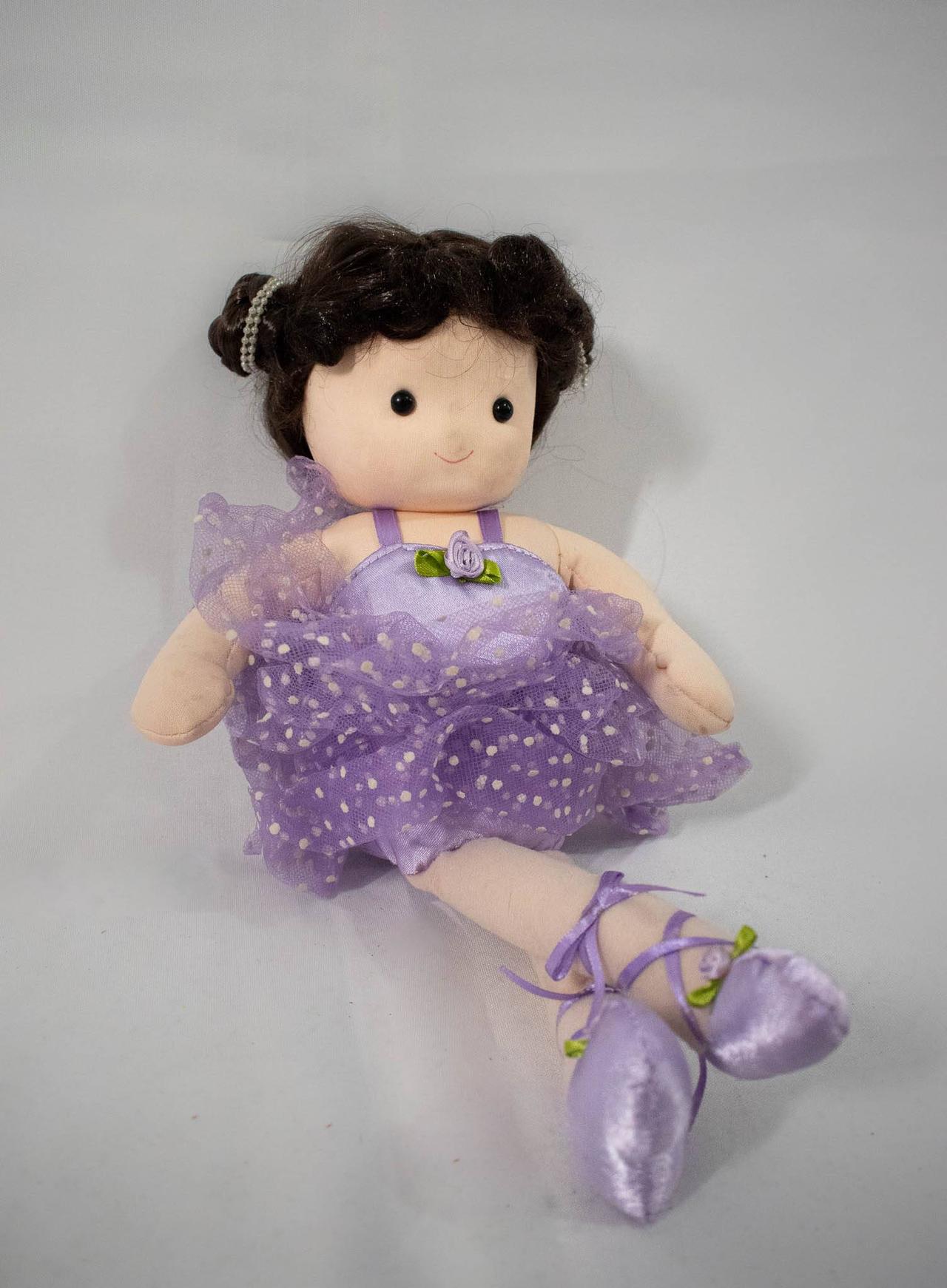 Boneca de Pano Bailarina  Lilás - Vanessalocações