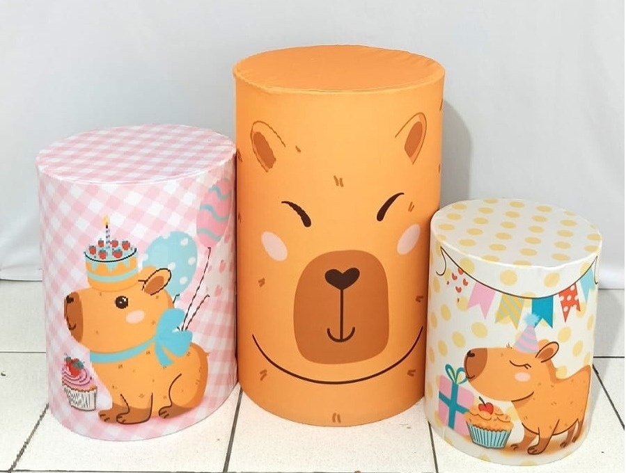 Trio de Capa Para Cilindro Capivara  - Vanessalocações