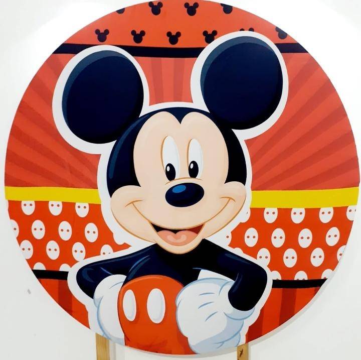 Capa P/ Painel Circular  - Mickey - Vanessalocações