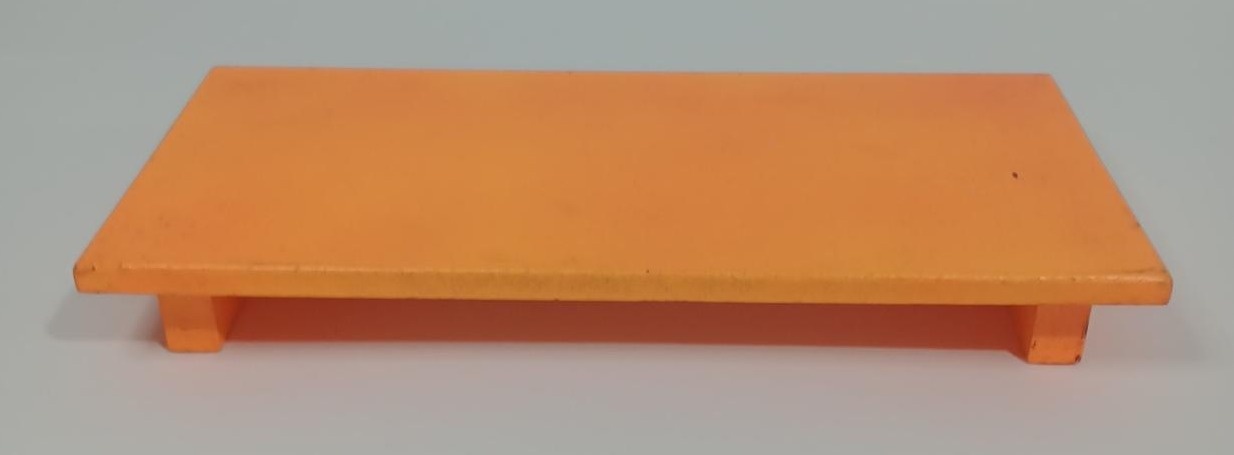 Bandeja  Mdf Retangular  Laranja Neon - Vanessalocações