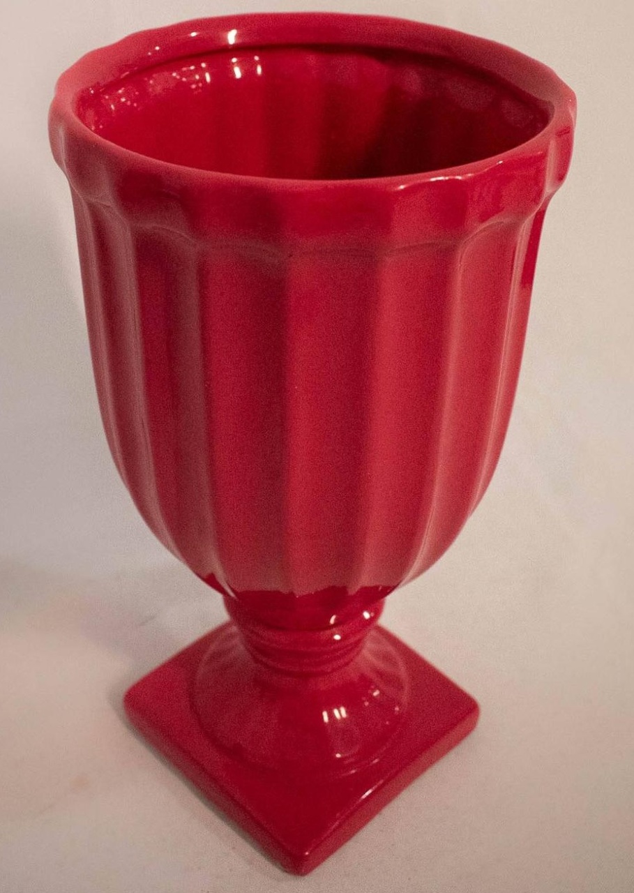 Vaso Cerâmica Canelado  Pink M - Vanessalocações