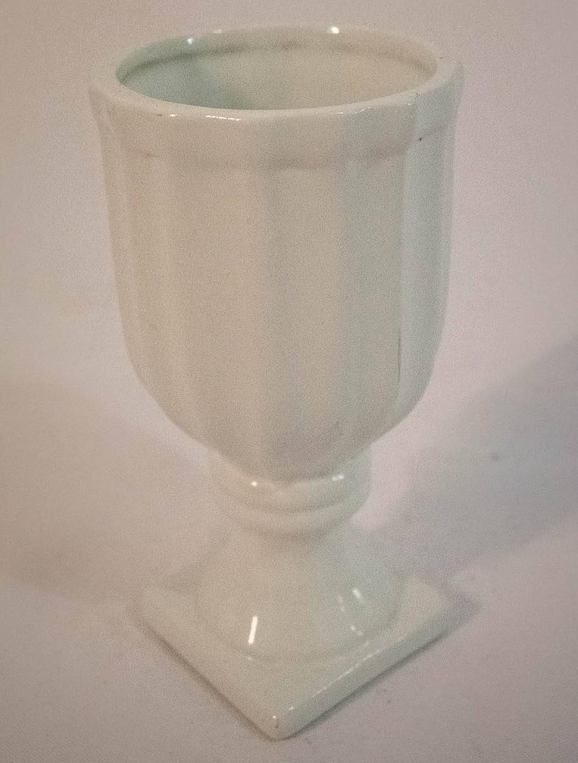 Mini Vaso Cerâmica Branco - Vanessalocações
