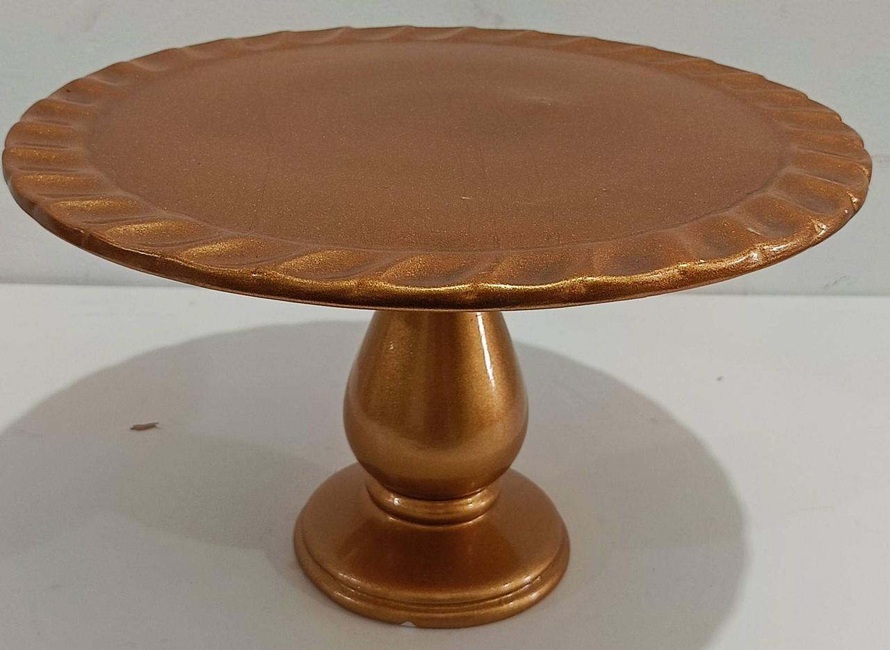 Boleira Dourado Cerâmica Gg - Vanessalocações