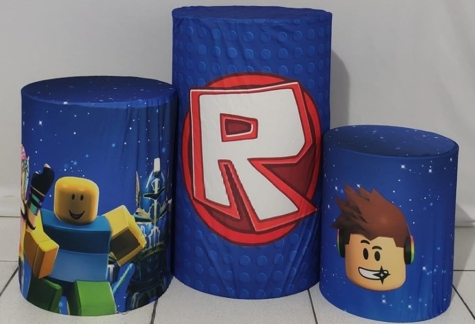 Trio de Capas Para Cilindro Roblox - Vanessalocações