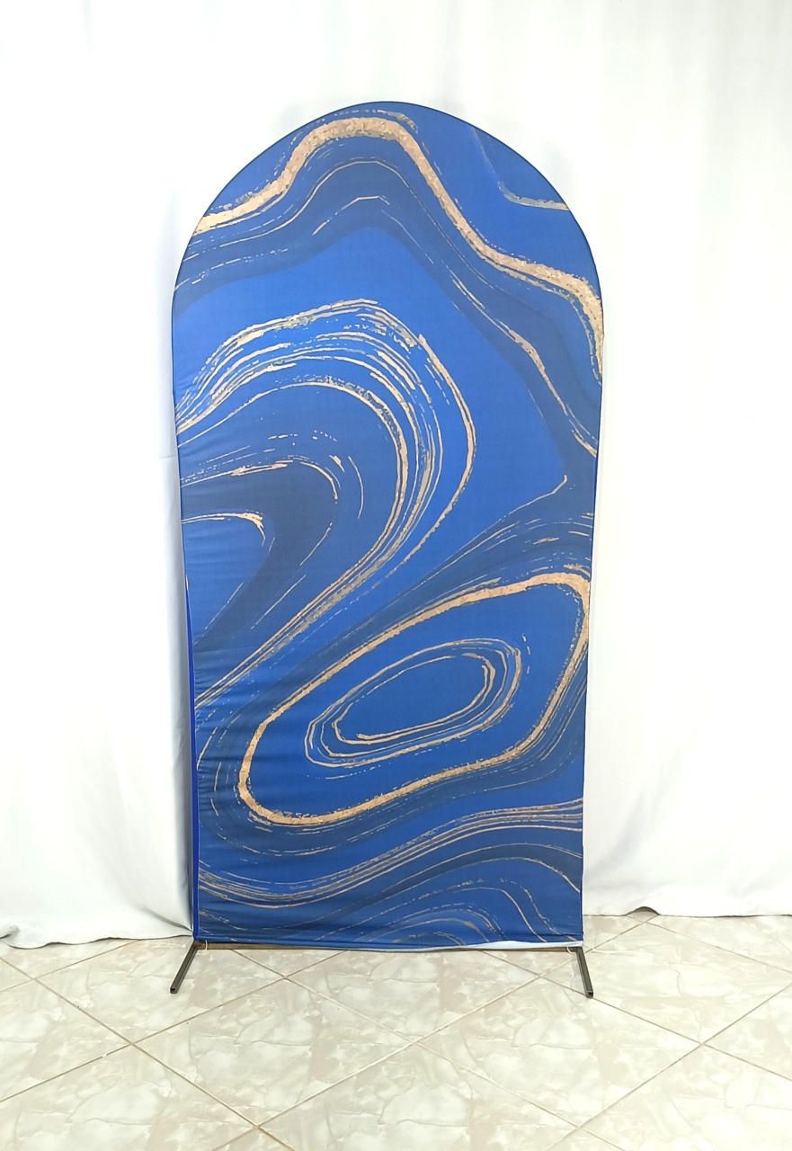Capa P/ Painel Romano Marmorizado Azul - CamaleãoLocaçoes