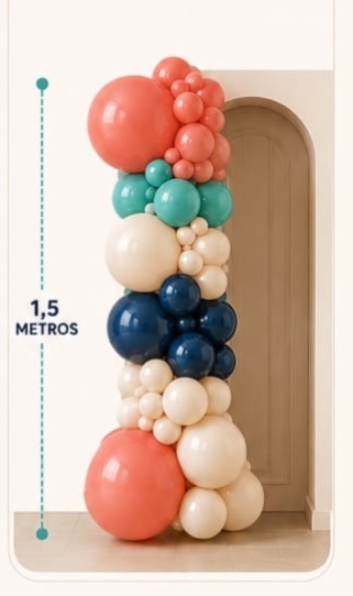 Arco Orgânico M- 1,5 Metro Cor Sólida - CamaleãoLocaçoes