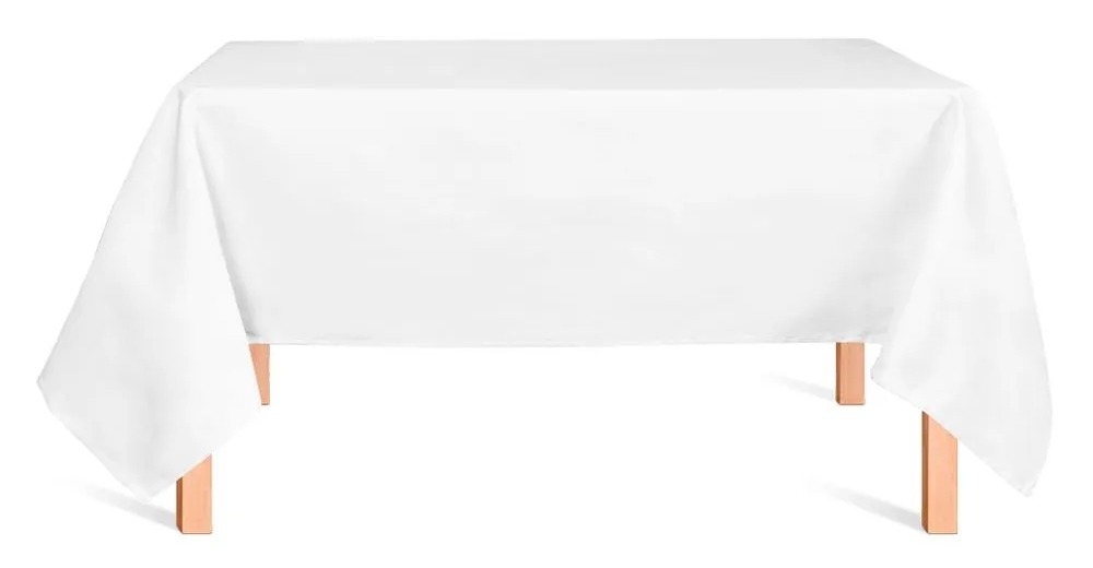 Toalha Oxford  Retangular - Branco - 2,25X1,50 - Vanessalocações