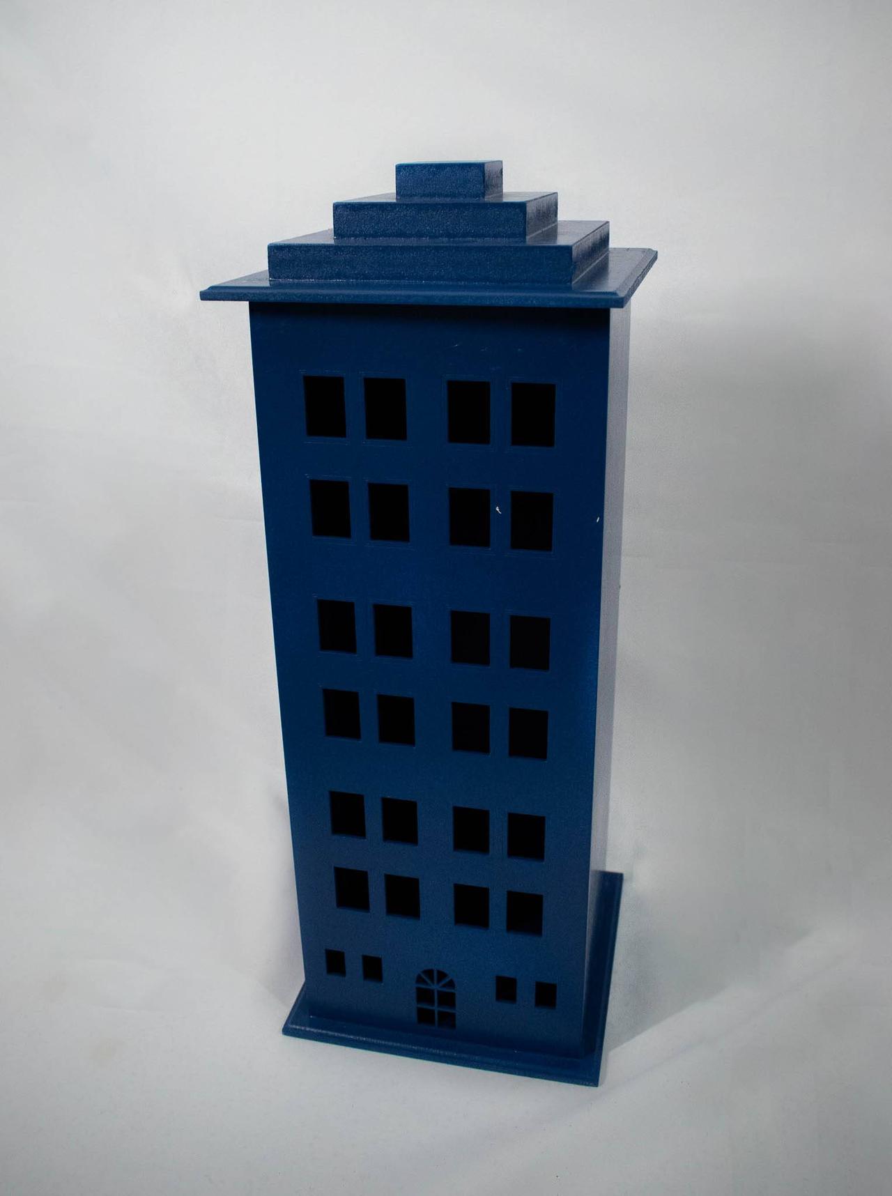 Prédio Mdf G Azul Escuro - Vanessalocações
