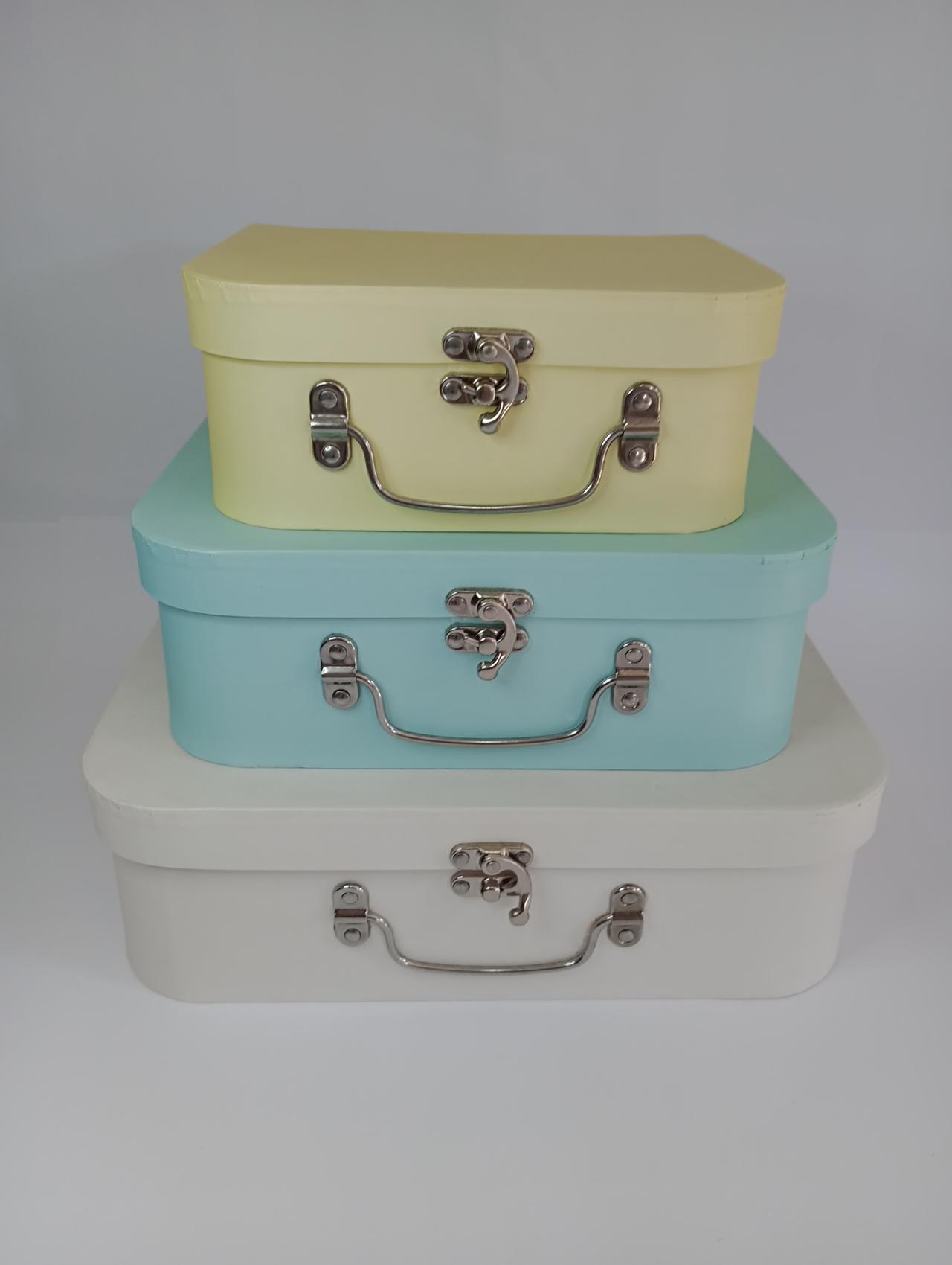 Trio de Maleta  Candy Color - 03 Peças - Vanessalocações
