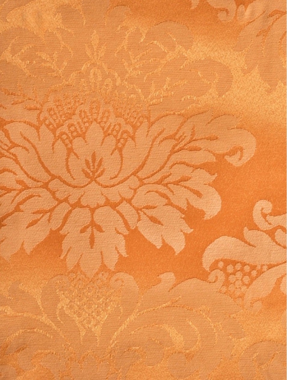 Toalha  Jacquard  Adamascado -  Retangular - Laranja - 2,50X2,20 - Vanessalocações