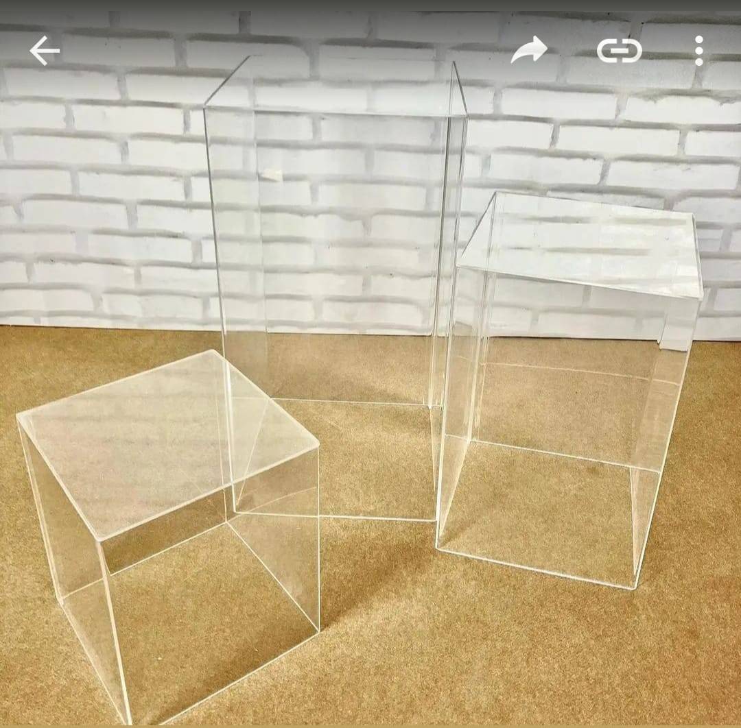 Trio de Cubos Acrílico - Vanessalocações