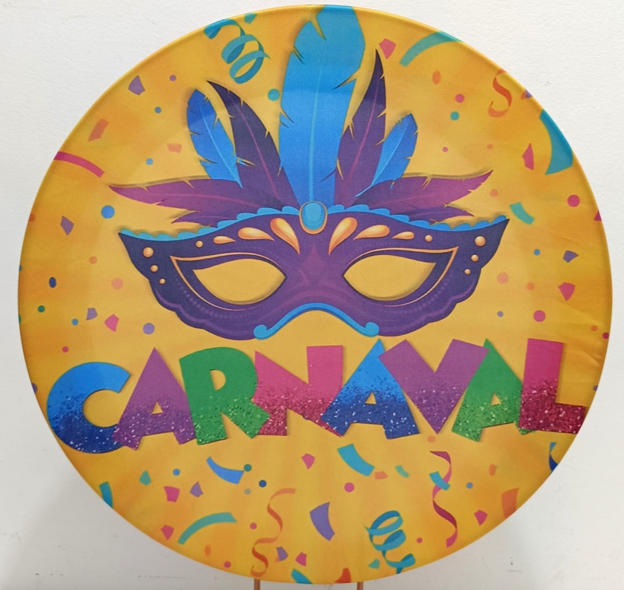 Capa  P/ Painel Circular Carnaval - 50Cm - Vanessalocações