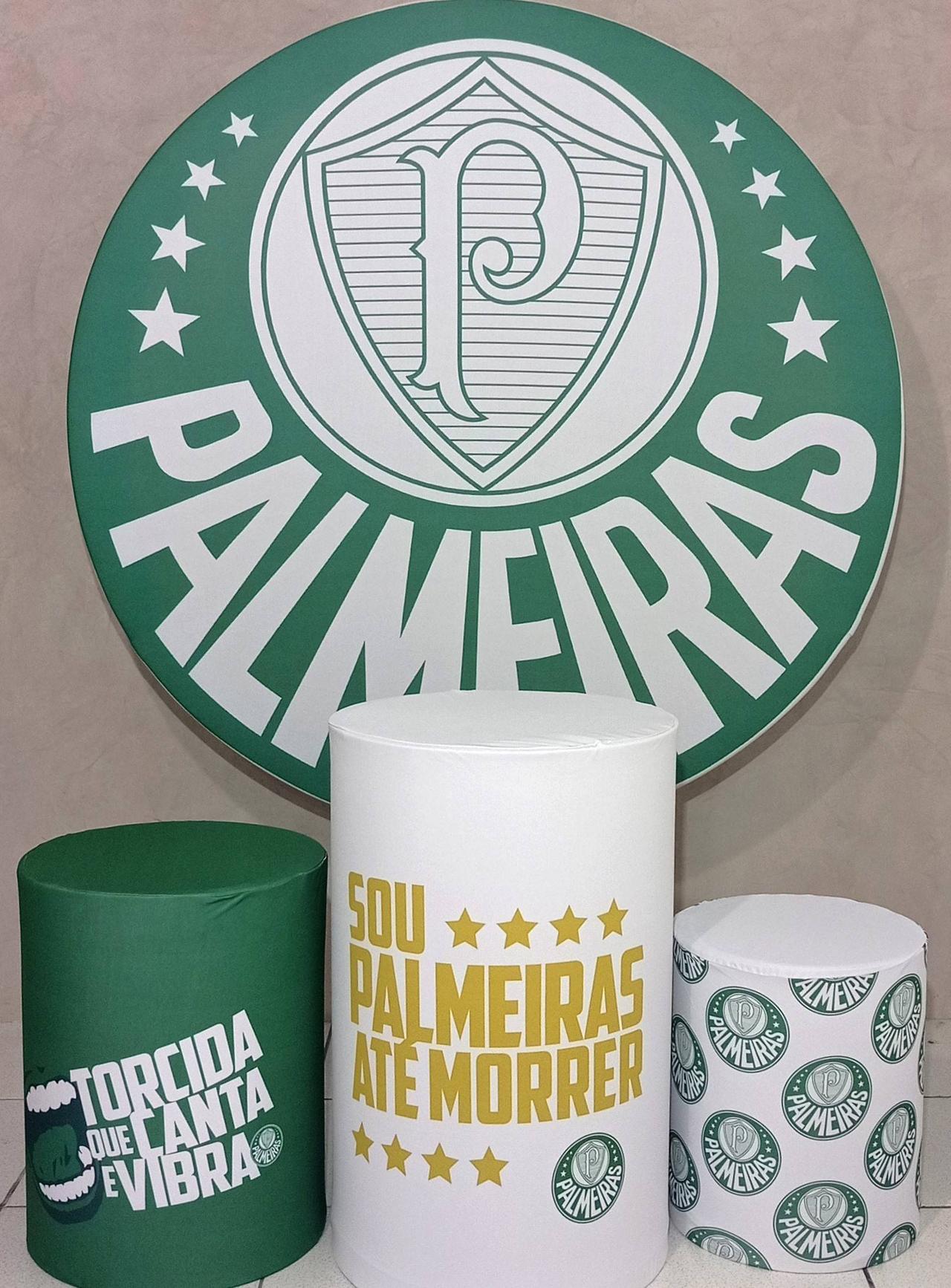 Coleção Clean - Palmeiras  - Suporte +  Painel + Trio de Cilindros + Capas - CamaleãoLocaçoes