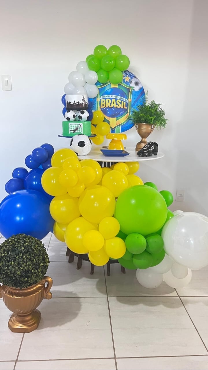 Mini Decoração Futebol - CamaleãoLocaçoes