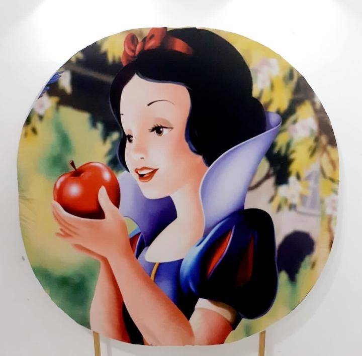 Capa P/ Painel Circular  -  Branca de Neve - Vanessalocações