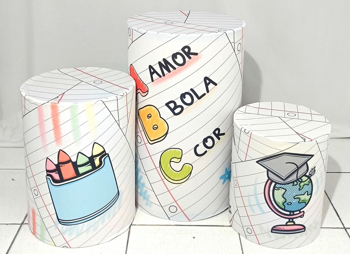 Trio de Capa Para Cilindros Abc - Vanessalocações