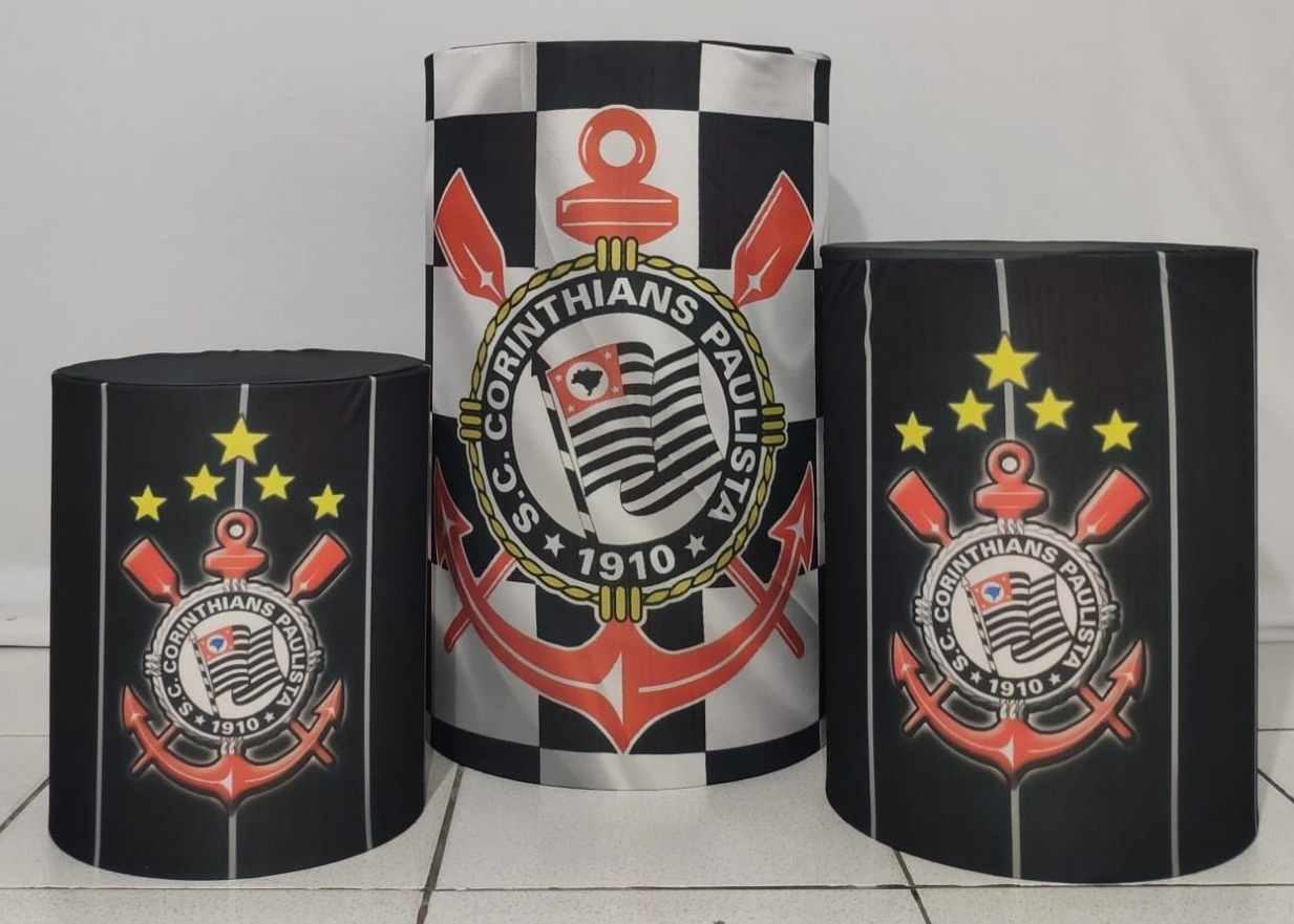 Trio de Capas Para Cilindro Corinthians - Vanessalocações
