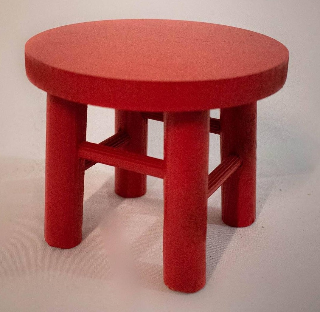 Banco Mdf Vermelho - Vanessalocações