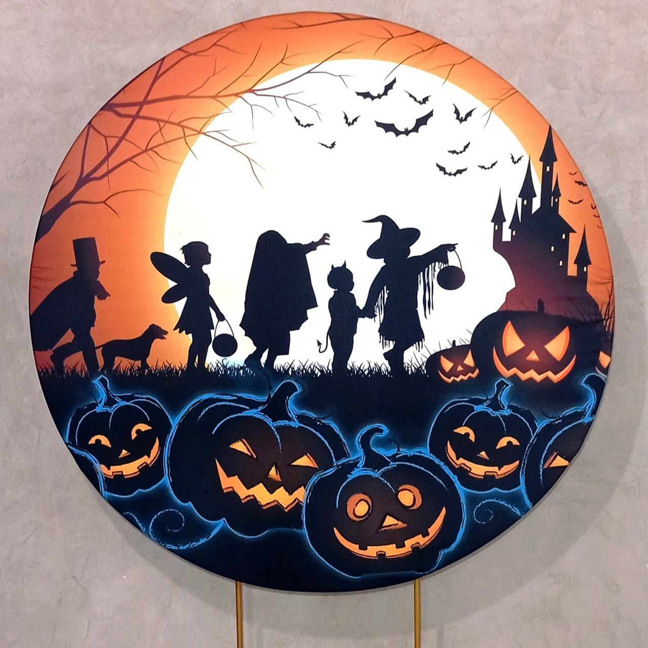 Capa P/ Painel Circular  - Halloween - Vanessalocações