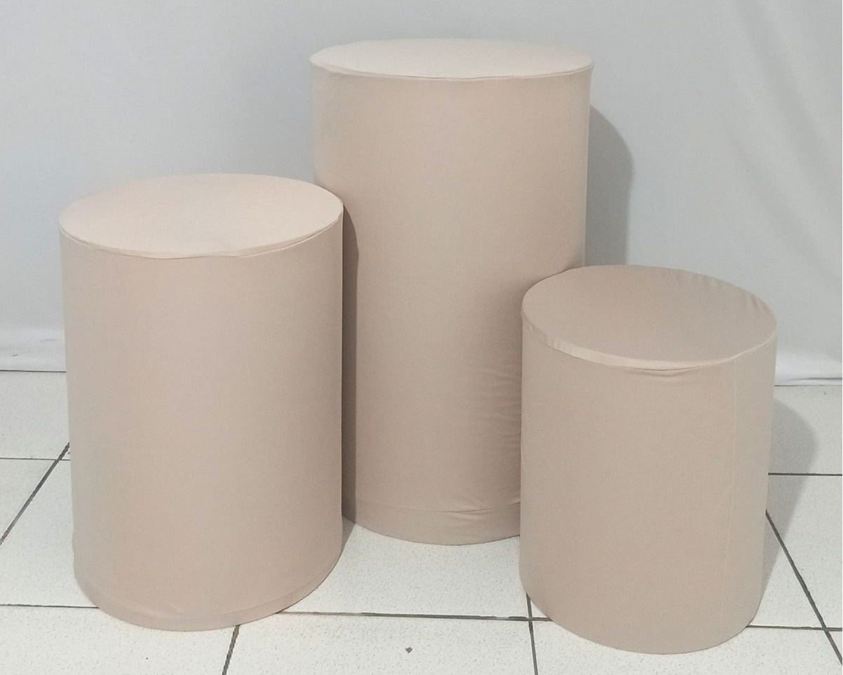 Trio de Capas  Lisa Para Cilindro Nude - Vanessalocações