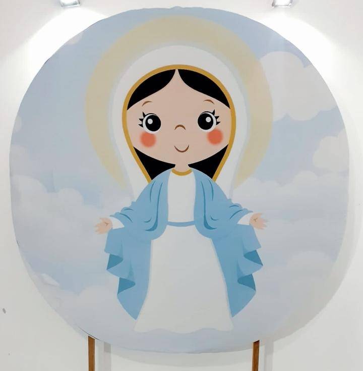 Capa P/ Painel Circular  - Santinha Cut - Vanessalocações