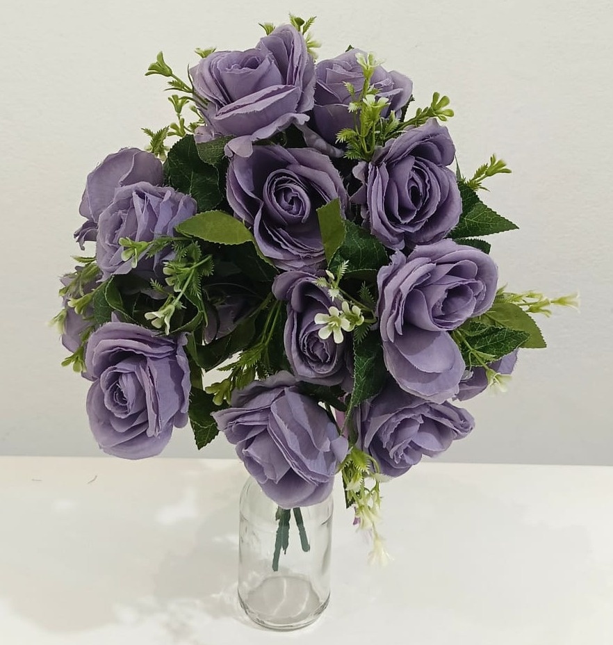 Buquê Flor Artificial  Lilás  P - Vanessalocações