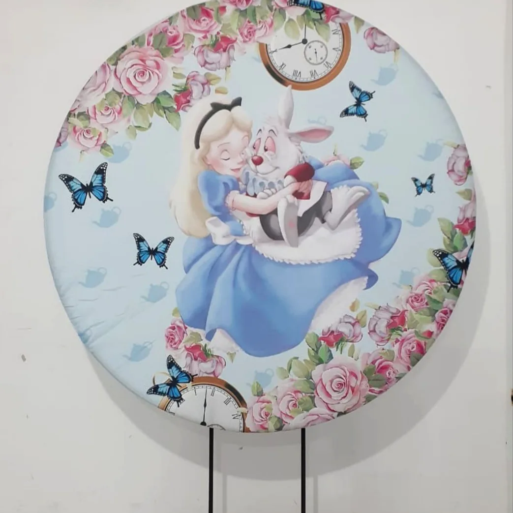 Capa P/ Painel Circular -  Alice - Vanessalocações