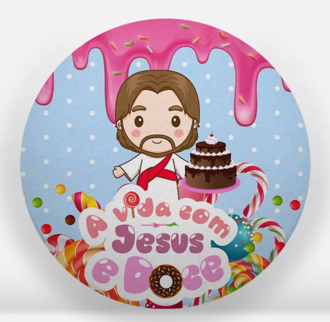 Capa P/ Painel Circular  - Jesus Doce - Vanessalocações