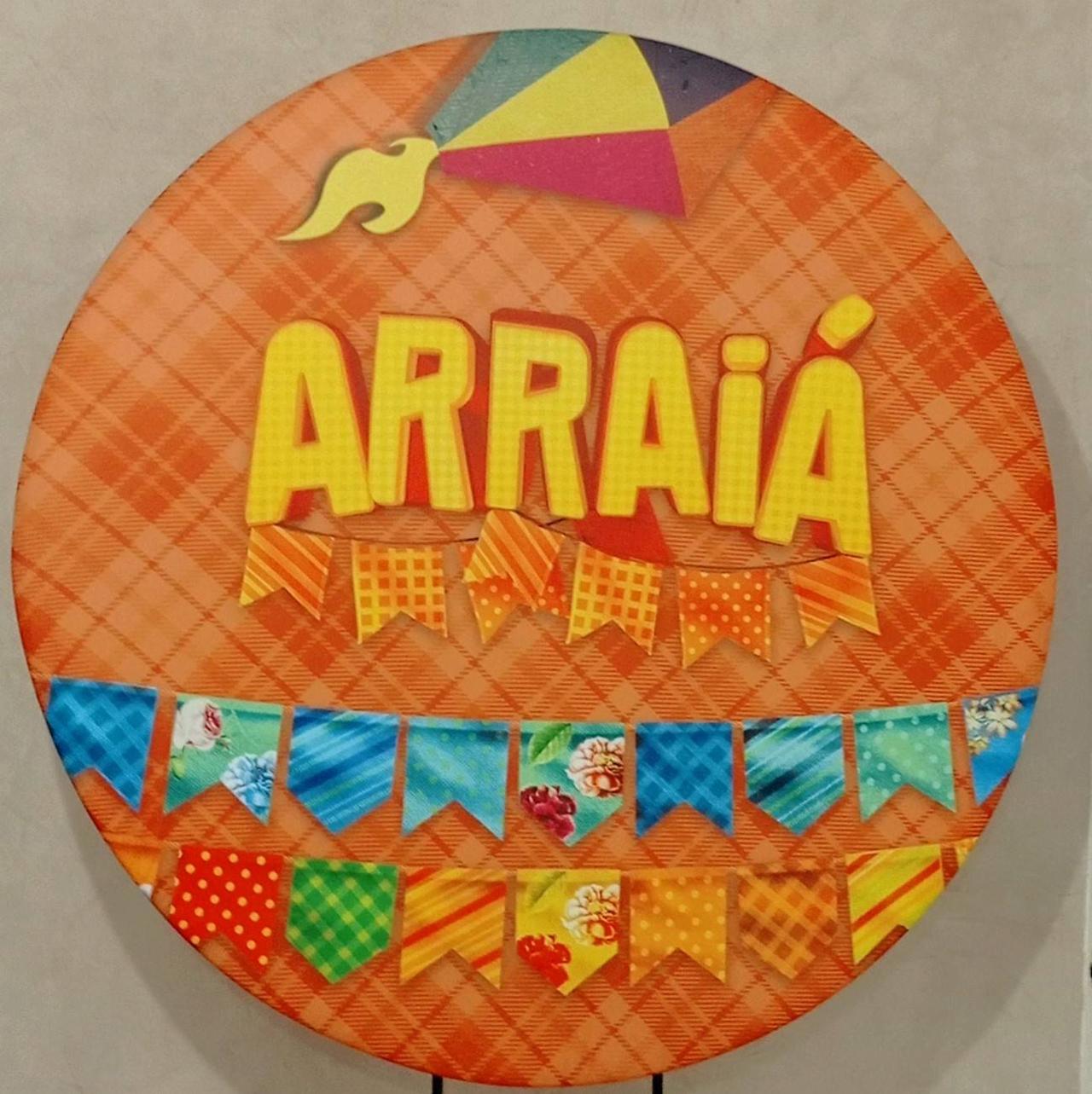 Capa P/ Painel Circular -  Junino Arraiá  Cod 01 - Vanessalocações