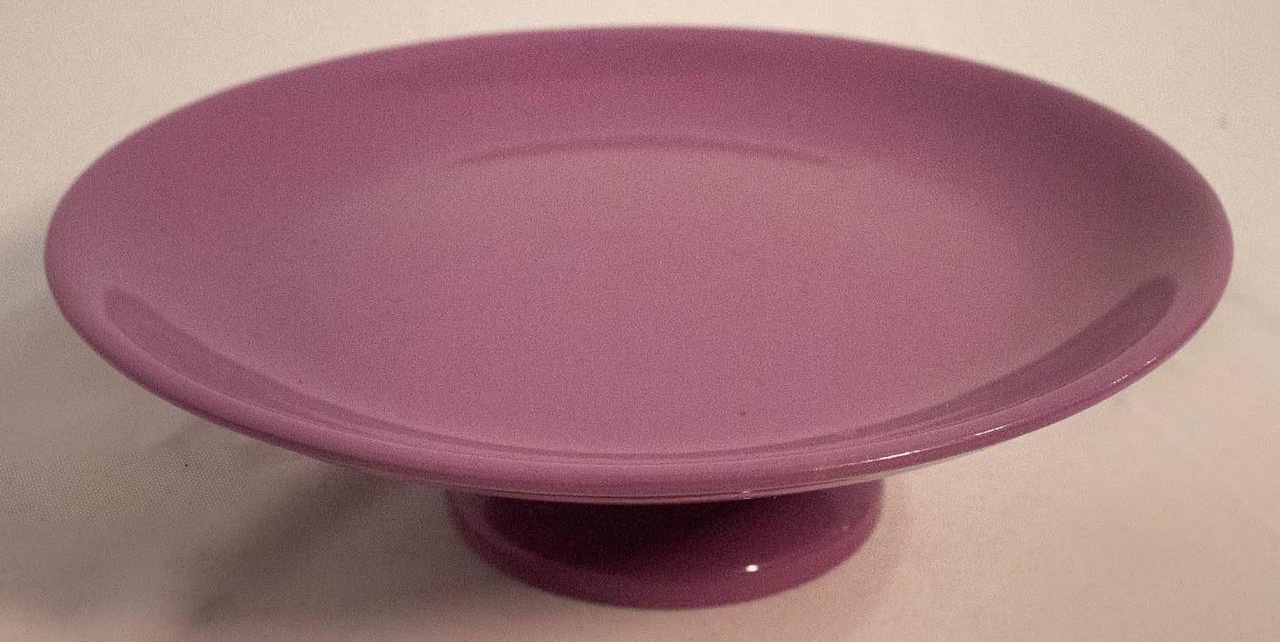 Bandeja  Cerâmica Redonda Côncavo Roxo G - Vanessalocações
