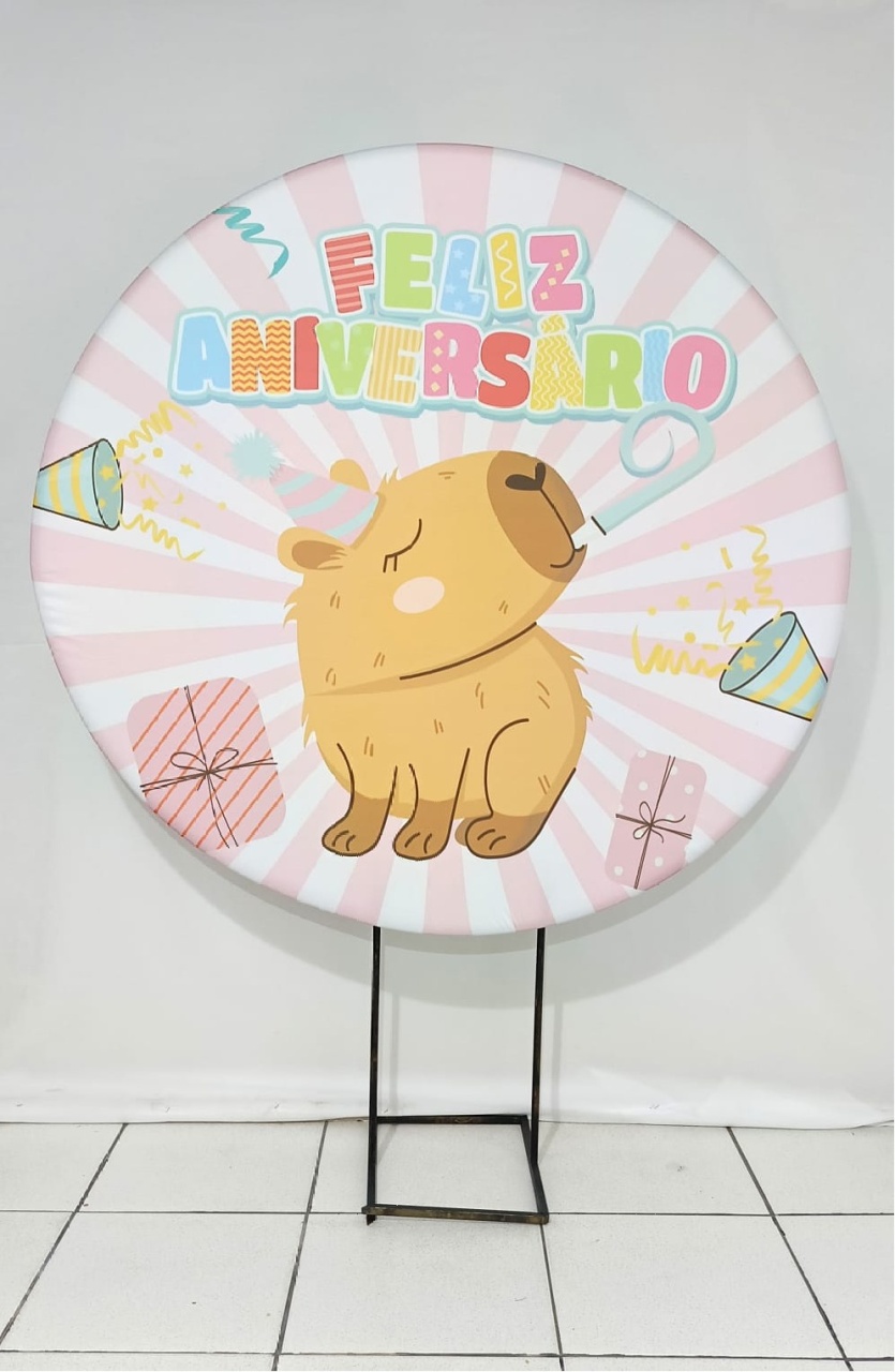 Capa P/ Painel Circular  - Capivara - Vanessalocações