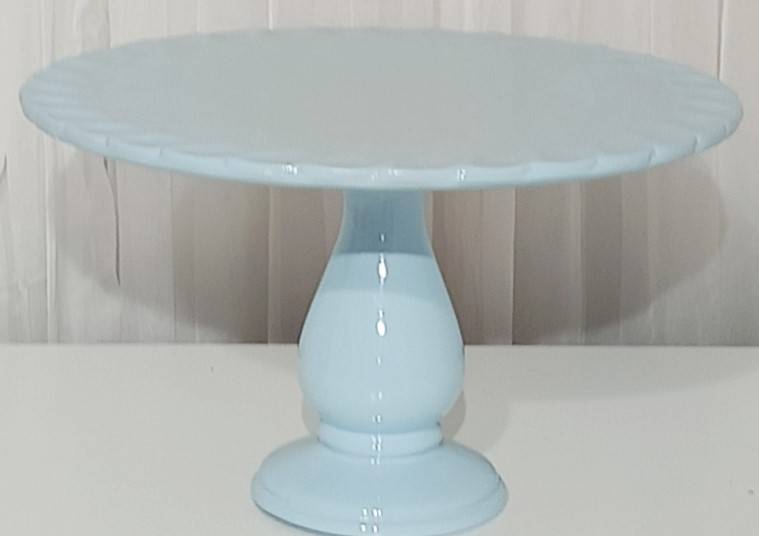 Boleira Azul Candy Cerâmica Gg - Vanessalocações
