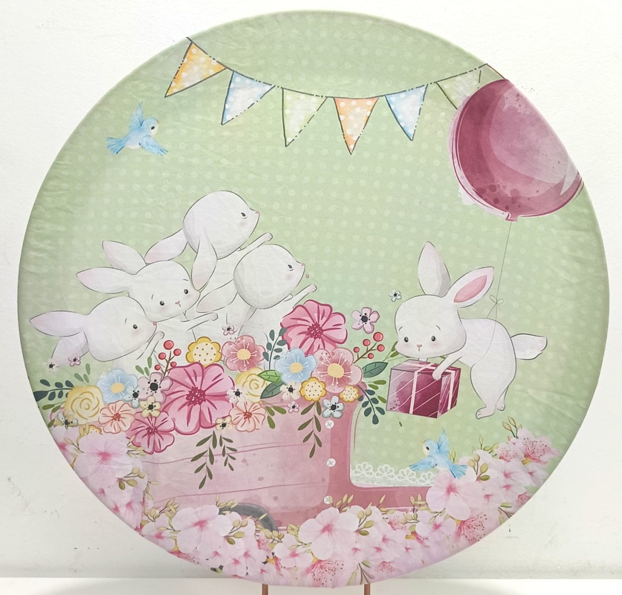 Capa  P/ Painel Circular  Páscoa  - 50Cm - Vanessalocações