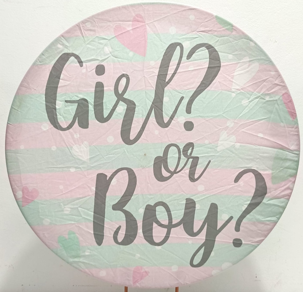 Capa  P/ Painel Circular Girl/Boy - 50Cm - Vanessalocações
