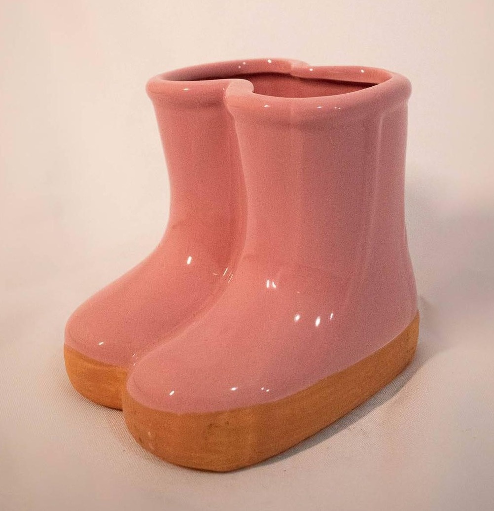 Bota Cerâmica Rosa Envelhecido - Vanessalocações
