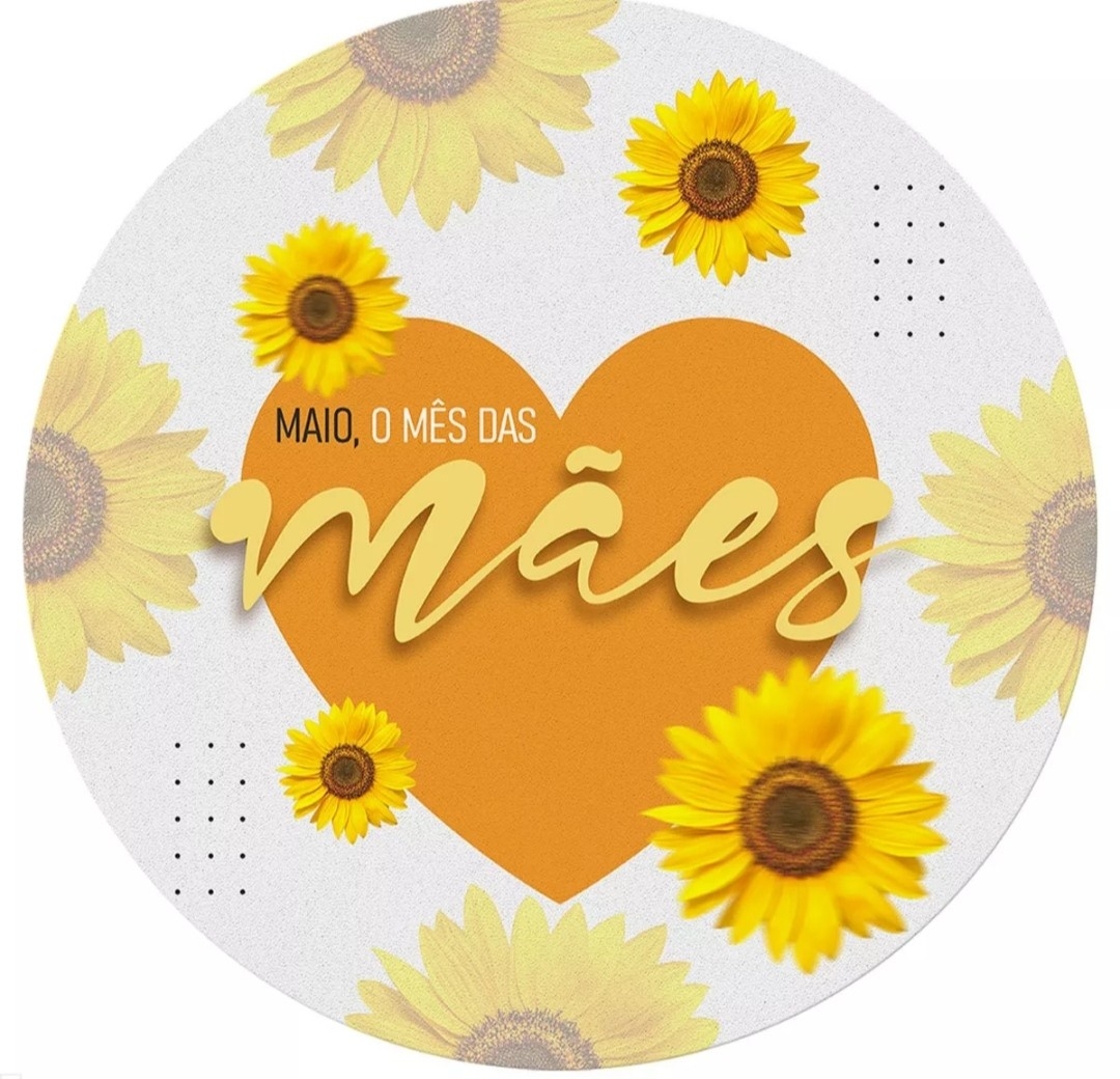 Capa P/ Painel Circular  - Mãe Girassol - Vanessalocações