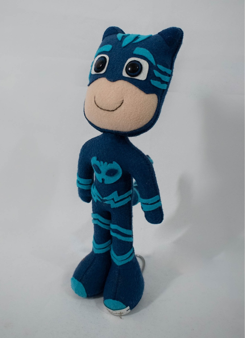 Personagem Cownor Feltro Azul - Coleção Pj Masks - Vanessalocações