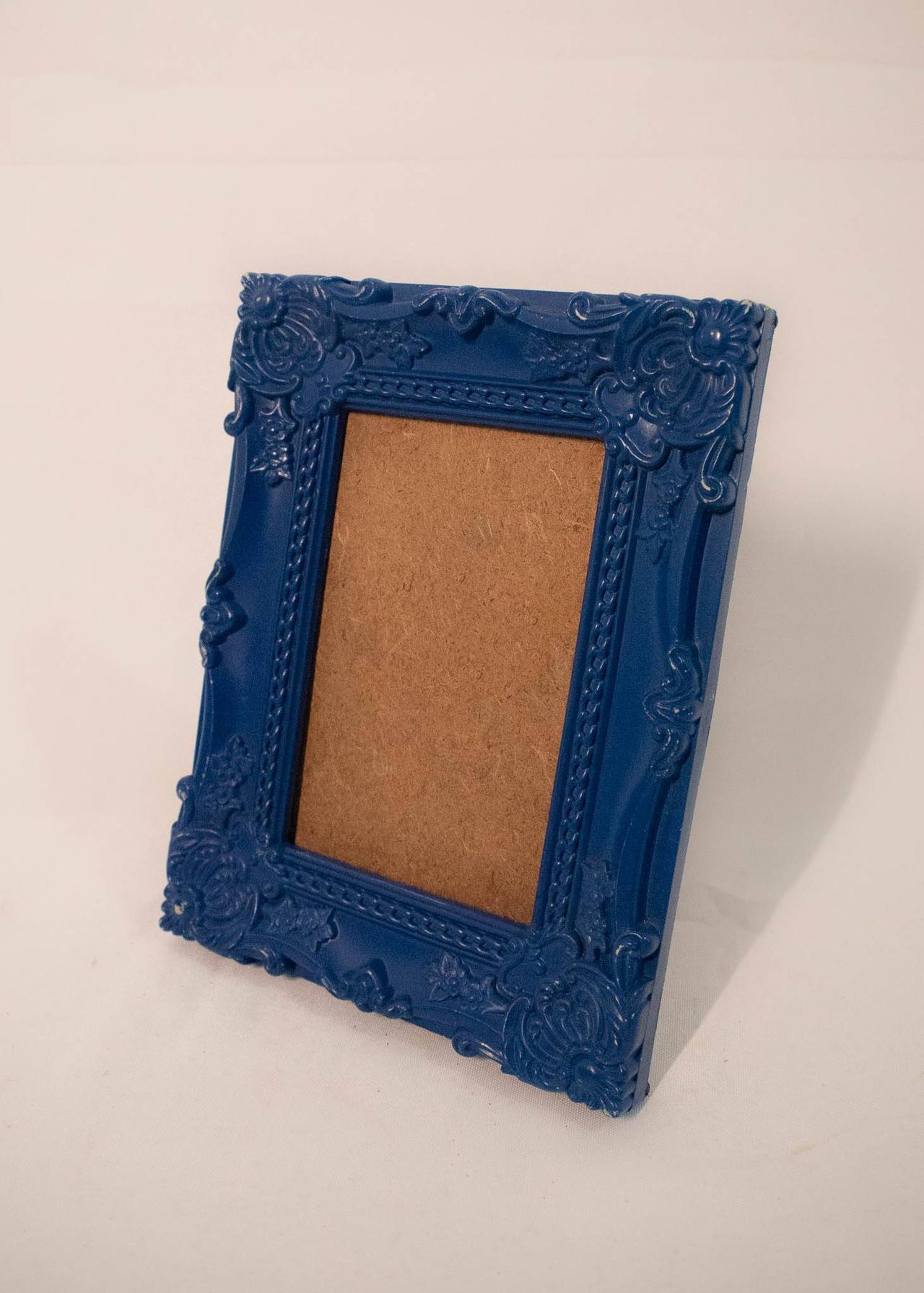 Porta Retrato Plástico 10X15 Azul Marinho - Vanessalocações