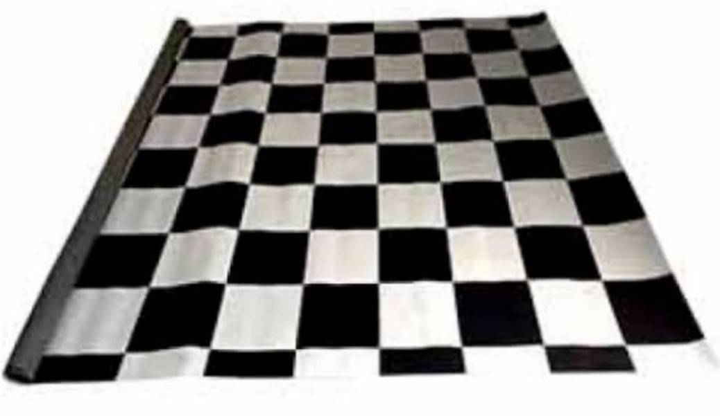 Tapete Quadriculado Preto E Branco - 3,5Mtx2,0Mt	 - Vanessalocações