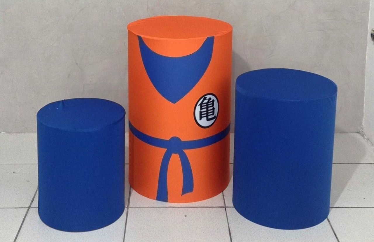 Trio de Capas Para Cilindro Dragon Ball - Vanessalocações