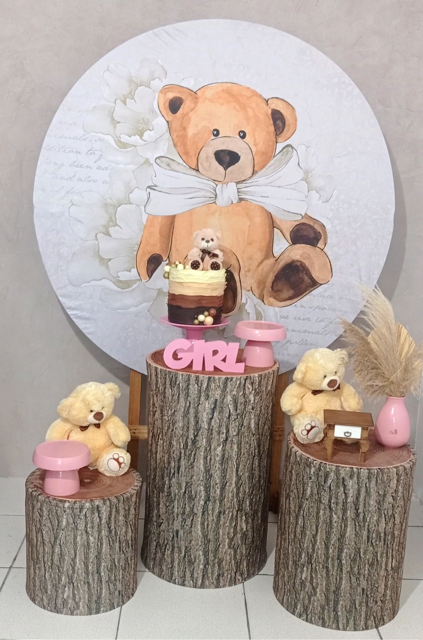 Coleção Pocket  Urso de Gravata Menina - CamaleãoLocaçoes