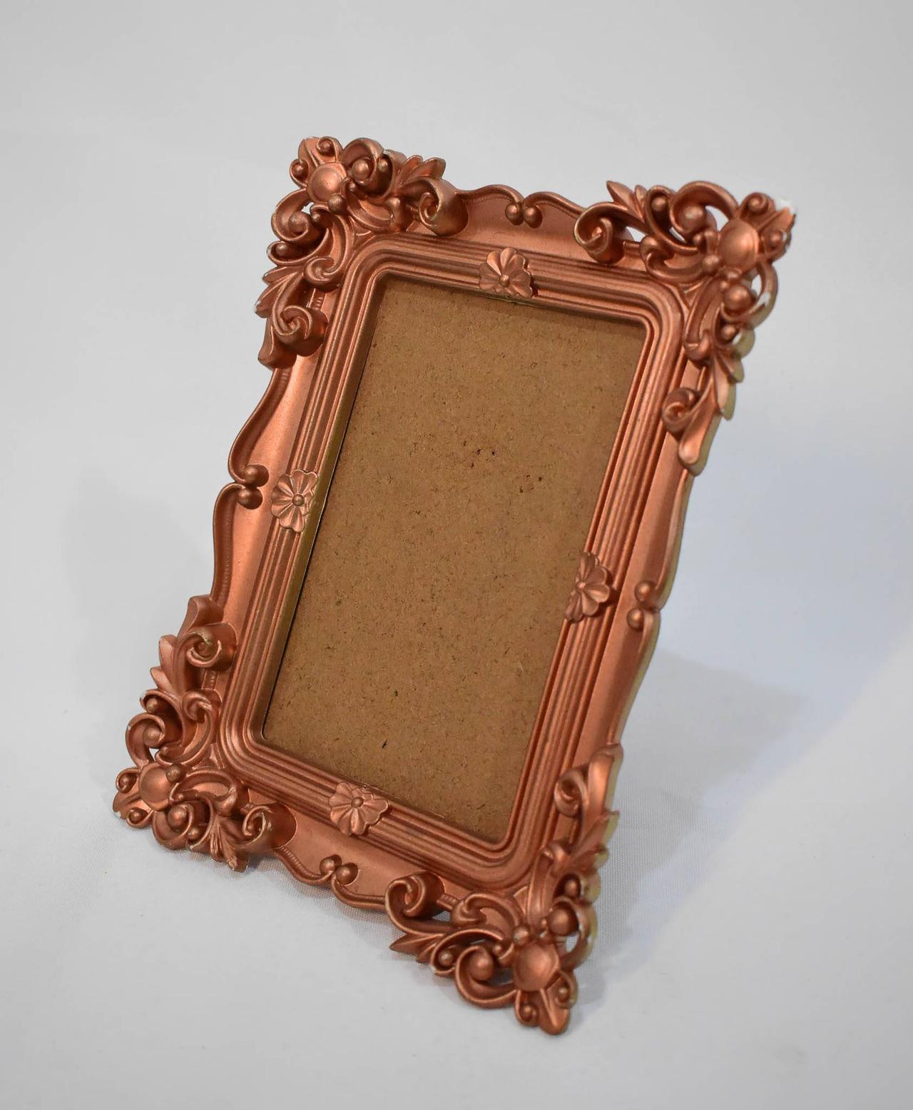 Porta Retrato Plástico 10X15 Cobre - Vanessalocações