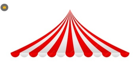Aplique / Display Tenda Do Circo - CamaleãoLocaçoes